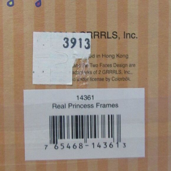 2 GRRRLS Y2K Scrapbooking Die-Cut Frames Ladybug Real Princess Girly Crafts NOS - Picture 8 of 10